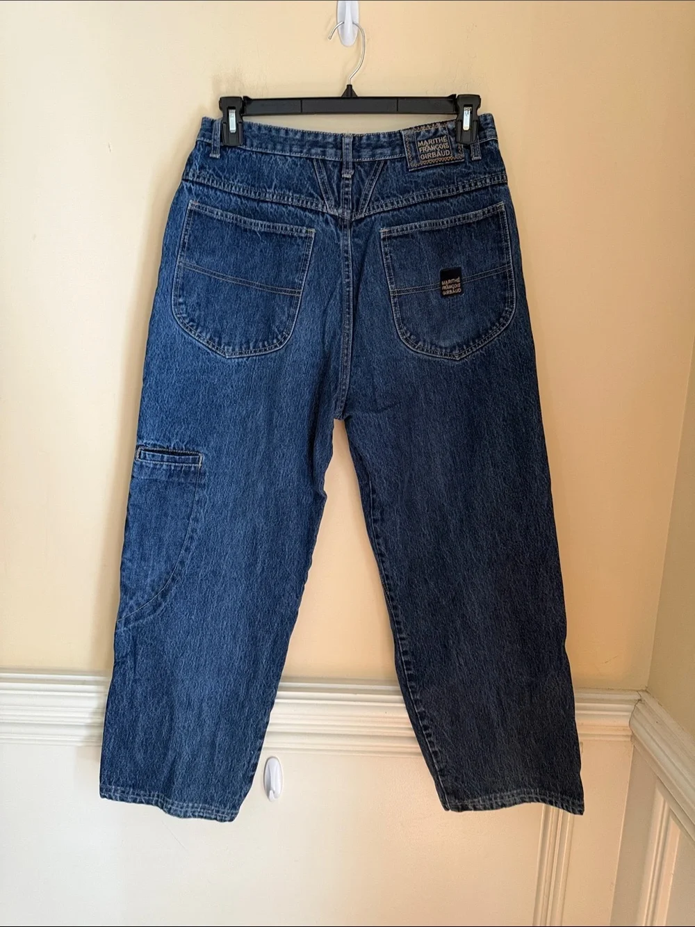 Vintage‎ Marthe Francois Brand X 34M Baggy Wide Leg Y2K Skater Blue Denim